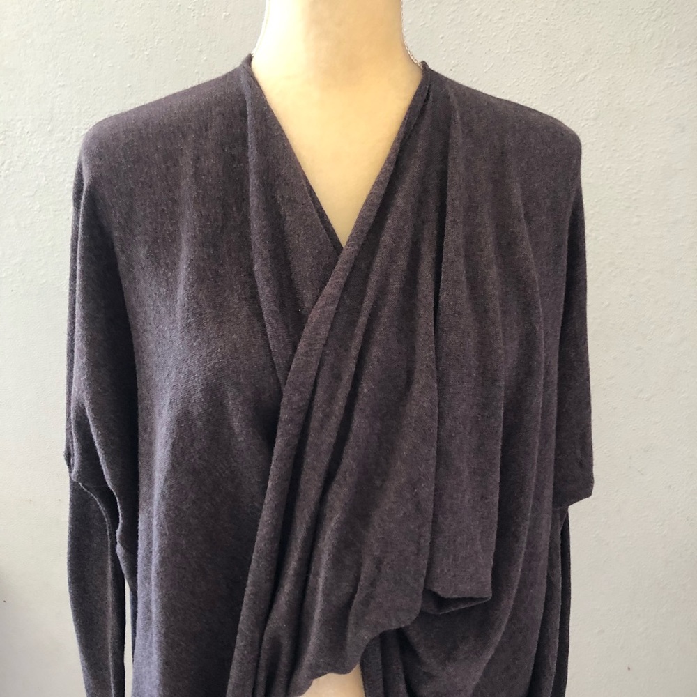 Allsaints Size Small Itat Shrug Cardigan Brown - Picture 5 of 10